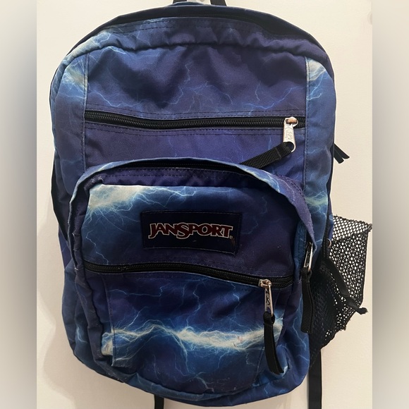 Jansport Other - Jansport XL School Backpack, Blue Lightning Design
Good Condition